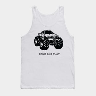 Come and play - monster trucks! Tank Top